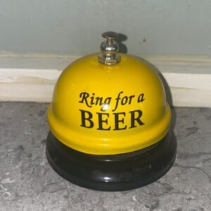 Yellow and Black Beer Bell